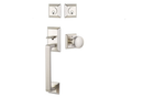 Emtek Transitional Heritage Sectional Brass Tubular Entry set with Hermes Lever