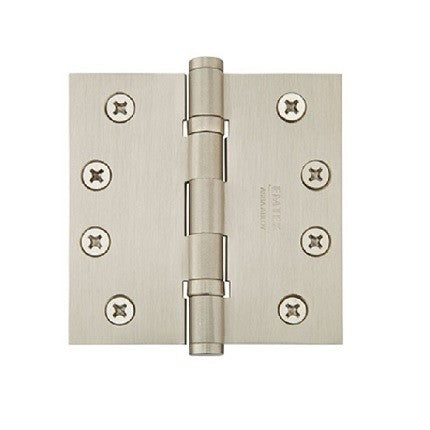 Emtek Steel, Heavy Duty, Ball Bearing Hinge with Square Corners
