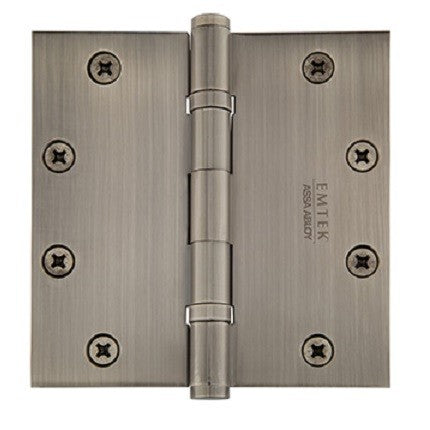 Emtek Brass Heavy Duty Ball Bearing Square Corner Hinge - PAIR