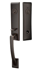 Emtek Apollo Brass Tubular Entry set with Santa Fe Lever