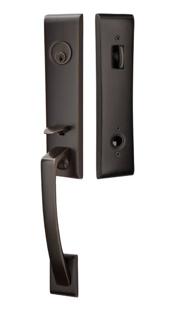 Emtek Apollo Brass Tubular Entry set with Spoke Knob