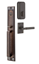 Emtek Single Cylinder Arts & Crafts Full Length Handleset EMPowered Motorized Smart Lock Upgrade With Hermes Lever