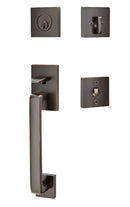 Emtek Baden Brass Tubular Entry set with Helios Lever