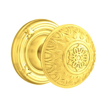 Emtek Lancaster Knob With Ribbon & Reed Rosette