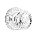 Emtek Lancaster Knob Concealed Screws With Ribbon & Reed Rosette