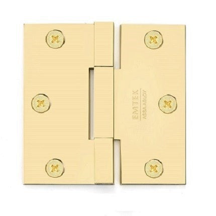 Emtek 96313 Brass, Square Barrel, Heavy Duty Hinge