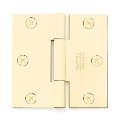 Emtek 96313 Brass, Square Barrel, Heavy Duty Hinge