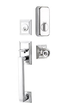 Emtek Single Cylinder Hamden Handleset EMPowered Motorized Smart Lock Upgrade With Hermes Lever