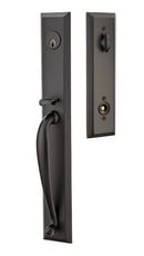 Emtek Jefferson Brass Tubular Entry set with Hercules Lever