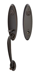 Emtek Marietta Brass Tubular Entry set with Argos Lever