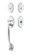 Emtek Nashville Brass Tubular Entry set with Round Knob