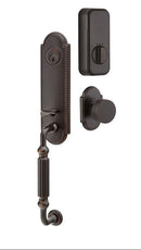 Emtek Single Cylinder Orleans Handleset EMPowered Motorized Smart Lock Upgrade With Spoke Knob
