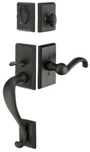 Emtek Rectangular Sectional Tubular Handleset with Winchester Knob