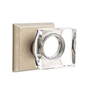 Emtek Modern Square Glass Knob Concealed Screws with