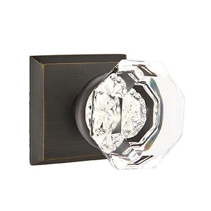 Emtek Old Town Glass Knob Concealed Screws with
