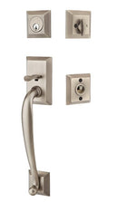Emtek Franklin Brass Tubular Entry set with Windsor Glass Knob
