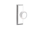 Emtek Norwich Knob  Concealed Screws With 7” Wilshire SidePlate