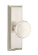 Emtek Providence Knob  Concealed Screws With 7” Wilshire SidePlate