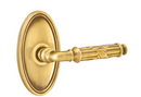 Emtek Ribbon & Reed Lever Concealed Screws with Oval Rosette