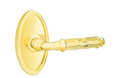 Emtek Ribbon & Reed Lever Concealed Screws with Oval Rosette