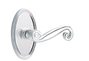 Emtek Rustic Lever Concealed Screws with Oval Rosette