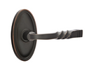 Emtek Santa Fe Lever Concealed Screws with Oval Rosette