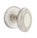 Emtek Beaded Egg Knob Concealed Screws With Regular Rosette