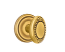 Emtek Beaded Egg Knob Concealed Screws With Regular Rosette