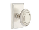 Emtek Beaded Egg Knob Concealed Screws With Rectangular Rosette