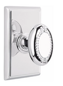 Emtek Beaded Egg Knob With Rectangular Rosette