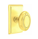 Emtek Beaded Egg Knob With Rectangular Rosette