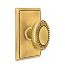 Emtek Beaded Egg Knob With Rectangular Rosette