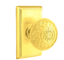 Emtek Lancaster Knob With Rectangular Rosette
