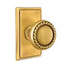 Emtek Rope Knob With Rectangular Rosette