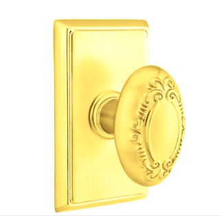 Emtek Victoria Knob With Rectangular Rosette