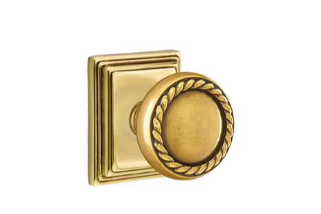 Emtek Rope Knob With Wilshire Rosette