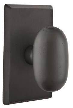Emtek Sandcast Bronze Egg Knob with
