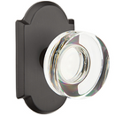 Emtek Modern Disc Glass Knob Concealed Screws with