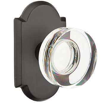 Emtek Modern Disc Glass Knob Concealed Screws with