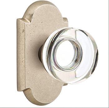 Emtek Modern Disc Glass Knob Concealed Screws with