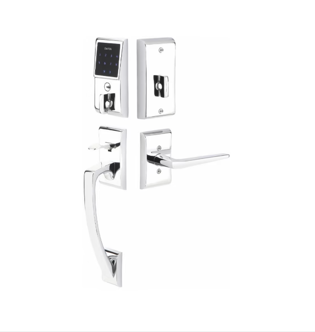 Emtek EMTouch Modern Style Electronic Keypad Handle Set with Spoke Knob