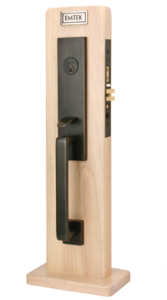 Emtek F20 Function Lugano Mortise Handleset with Spoke Knob