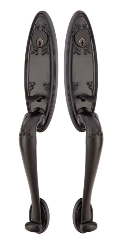 Emtek Grip by Grip Tuscany Monolithic Tubular Entry Handleset