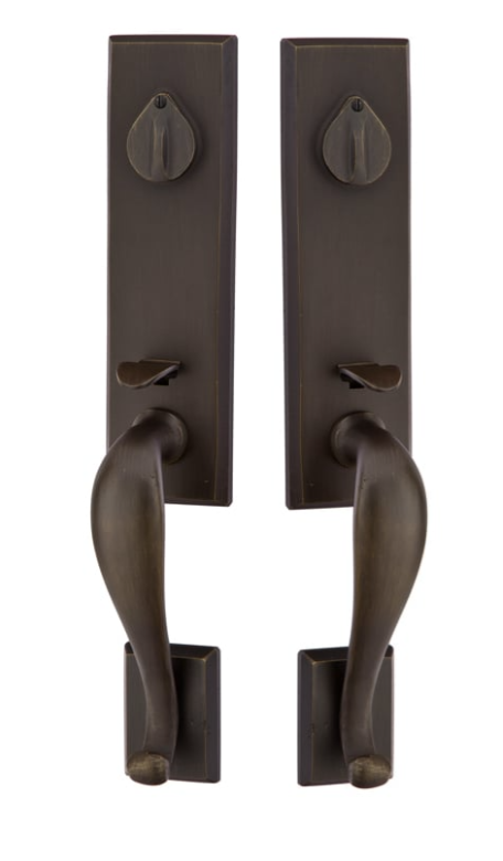 Emtek Grip by Grip Rectangular Monolithic Tubular Entry Handleset