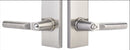 Emtek Hanover Key In Lever Lockset Dummy, Pair with modern rectangular Rosette
