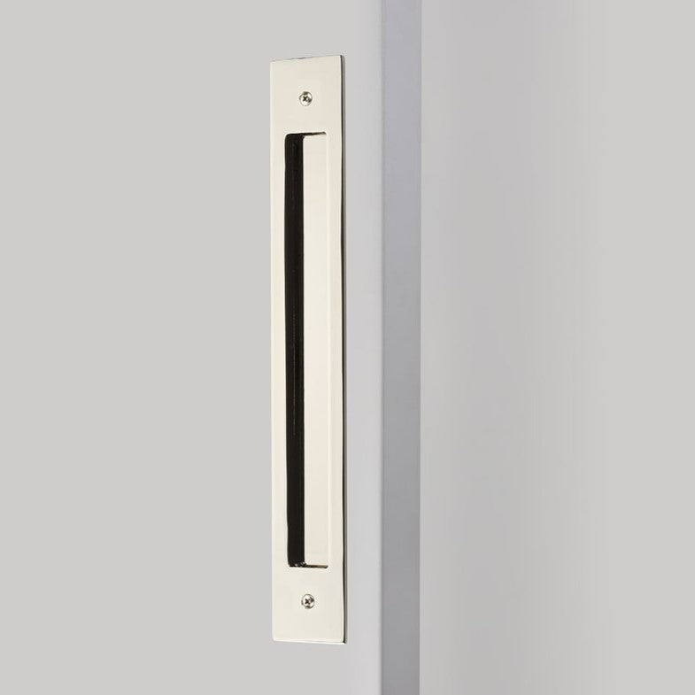 Emtek Modern Rectangular Flush Pulls For 12" C-to-C Appliance Pull