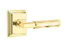 Emtek Select T-BAR Tribeca Lever with Wilshire Rosette