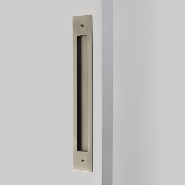 Emtek Modern Rectangular Flush Pulls For 12" C-to-C Appliance Pull
