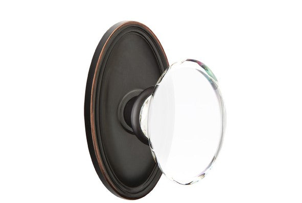 Emtek Hampton Knob Concealed Screws With Oval Rosette