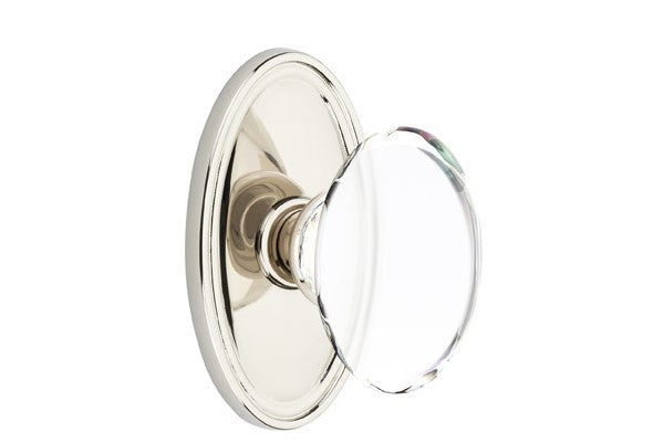 Emtek Hampton Knob Concealed Screws With Oval Rosette